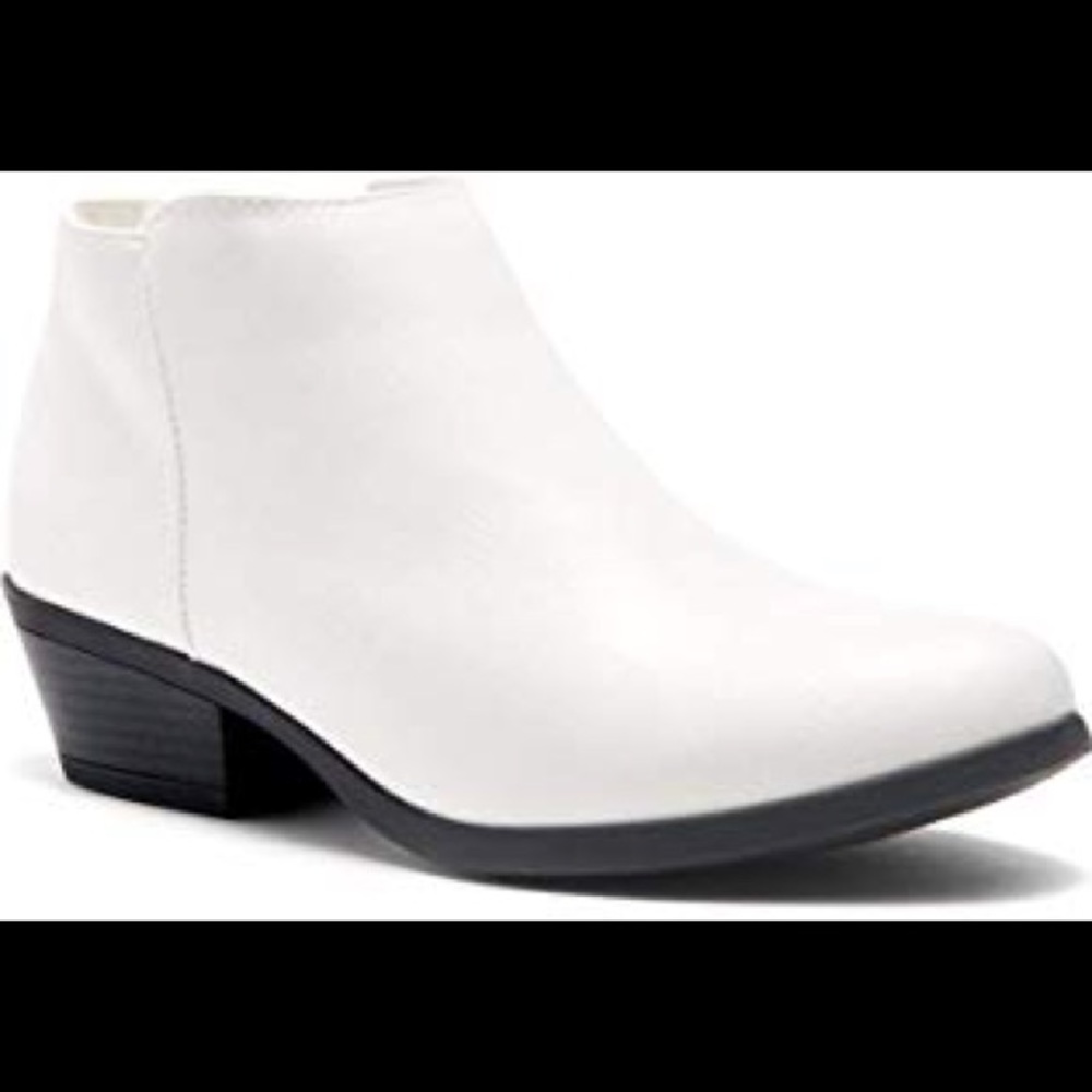 White NEW Booties